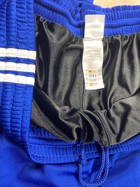 Y2K 90s Vintage Adidas XL lined track pants royal blue